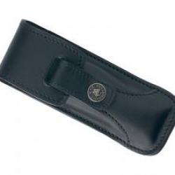 Etui Max Capdebarthes RANDONNEUR PRESTIGE cuir noir port horizontal/vertical Manche 12/13cm