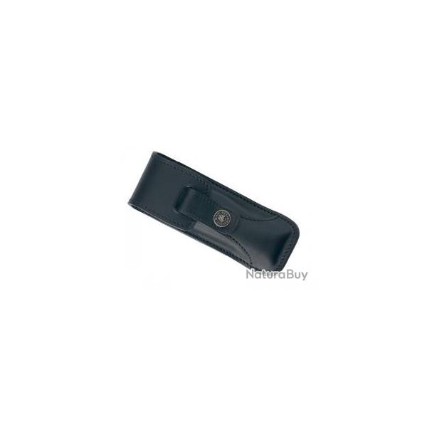Etui Max Capdebarthes RANDONNEUR PRESTIGE cuir noir port horizontal/vertical Manche 12/13cm