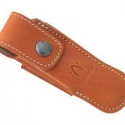Etui Nontron N°25 cuir fauve de 12 cm de manche