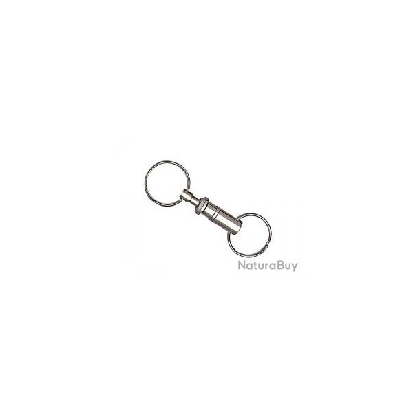 Attache rapide porte-cls chrome