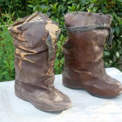 ARMÉE FRANÇAISE - CORPS FRANCS 1939 surbotte DUNLOP caoutchouc en l'état - WWII