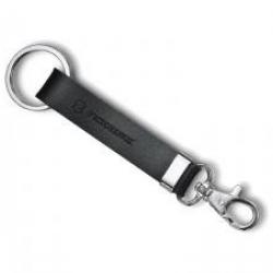 Passant de ceinture cuir noir VICTORINOX, avec mousqueton.