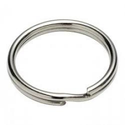 Sachet de 5 anneaux brisés nickelés. Diamètre extérieur : 26 mm.