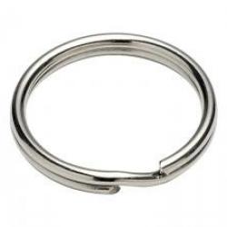 Sachet de 5 anneaux brisés nickelés. Diamètre extérieur : 30 mm.