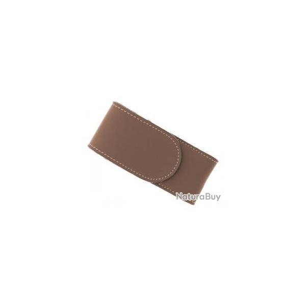 tui Pielcu cuir taupe pour couteaux de 11/12 cm de manche.
