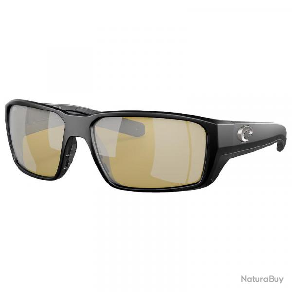 Lunettes polarisantes COSTA DEL MAR Fantail pro Matte black Sunrise silver mirror 580G