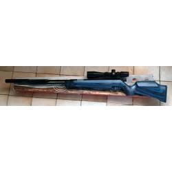 Weihrauch HW97K Blue Laminated 19 joules + lunette Vector Optics Veyron 6-24x44 FFP + silencieux