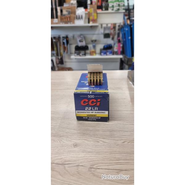 500 Balles CCI 22LR segmented subsonic 40gr varmint