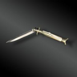 COUTEAU pliant de type Châtellerault, signé Chiffrer à Troyes - France - Vers 1900
