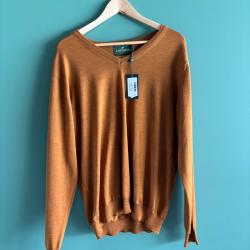 Pull Laksen Sussex orange taille XL