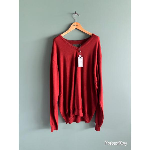 Pull Laksen Sussex rouge taille 3XL