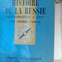 Histoire de la Russie des origines a 1917 P. Pascal - Que sais je - Presses universitaires de France
