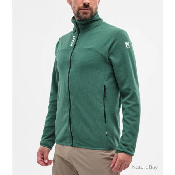 Veste Polaire de Randonne Millet "Ubic Lightgrid Jkt M" S Vert