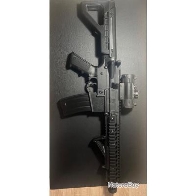 Carabine crosman DPMS SBR full auto Cal. 4.5 Bille Acier+ viseur point ...