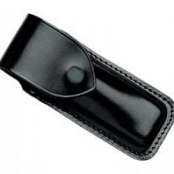 Etui Pielcu  cuir noir pour couteaux de 12/13 cm de manche.