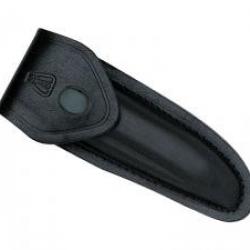 Etui Pielcu cuir noir port horizontal, transversal ou vertical pour Laguiole manche 12cm