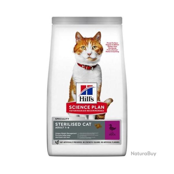 HILLS FELINE STERILISED ADULT CANARD 7KGS