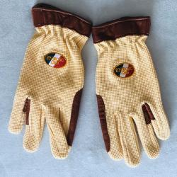 Gants en cuir avec dorsale en coton. Mixte, pour équitation, golf, chasse, conduite. Taille 7