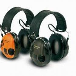 Casque anti-bruit électronique 3M Peltor Sporttac - Coquilles Vertes/Oranges