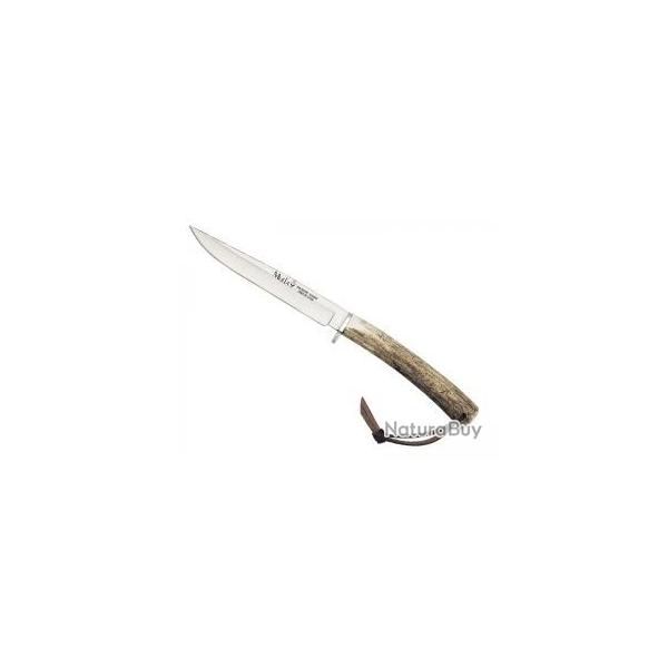Poignard Muela GREDOS 14 lame 14 cm acier inox X50CrMoV15 manche bois de cerf +tui