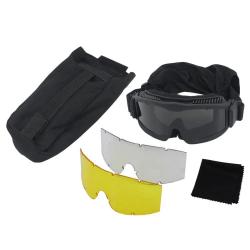 Masque balistique Helios Protector Z3 VULPO - 1 ensemble (Noir)