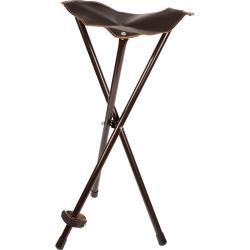TREPIED PIED METAL ASSISE CUIR 60CM - 