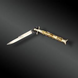 COUTEAU pliant ondulé de type Châtellerault - France - Vers 1900
