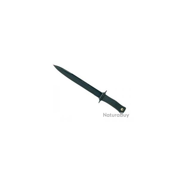 Poignard Muela ESCORP  lame noire 26 cm acier inox 420, manche gomme noire +tui
