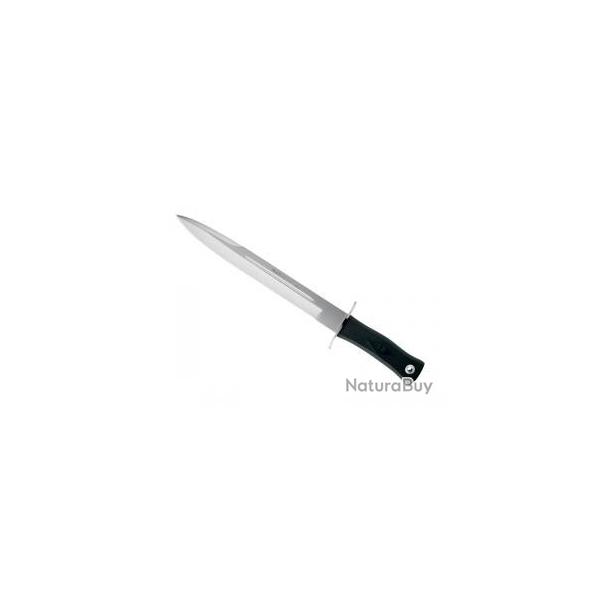 Poignard Muela ESCORP lame 26 cm acier inox X50Cr15MoV, manche gomme noire  +tui