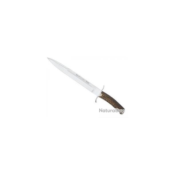 Poignard Muela ALCARAZ lame 26 cm acier inox X50CrMoV15, manche cerf vritable +tui