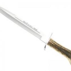 Poignard Muela ALCARAZ lame 26 cm acier inox X50CrMoV15 manche cerf avec départ d'épois +étui
