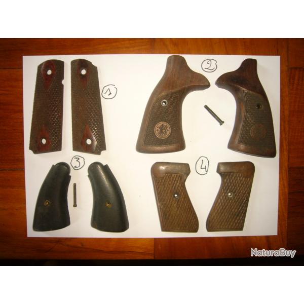 vends lot plaquettes pistolets et revolver