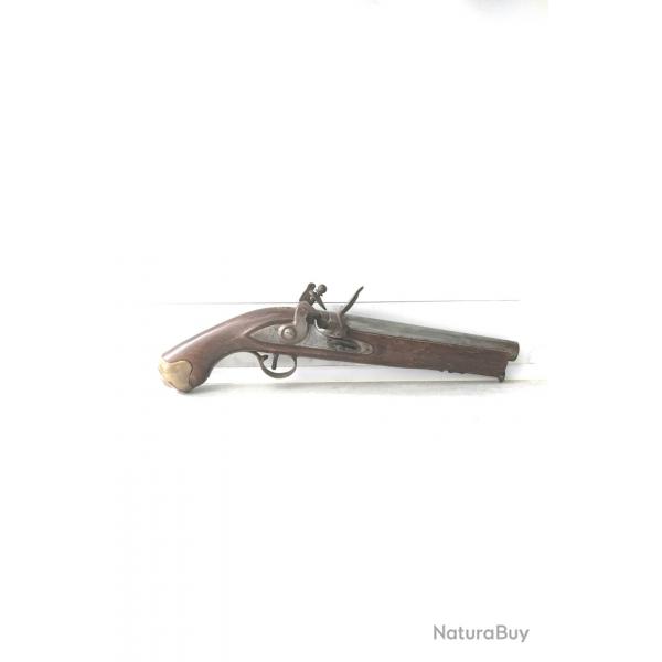 Pistolet   silex. Platine signe  Tower