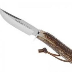 Poignard Muela BRACO lame 11 cm acier inox X50CrMoV15 manche bois de cerf +étui