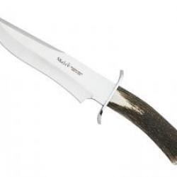 Poignard Muela MAGNUM lame 19 cm acier inox X50CrMoV15 manche bois de cerf +étui