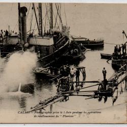 CPA -Marine Militaire-CALAIS -Photographie prise le 5 juin pendant les opération ....N°3913