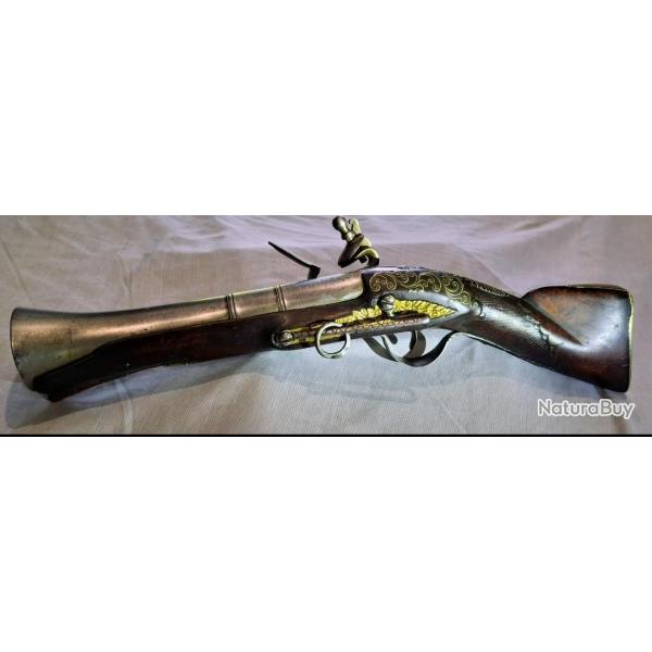 Pistolet tromblon  silex de cavalerie "pour l'orient "