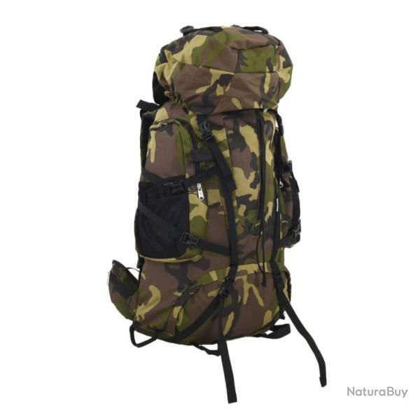 Sac  dos vert camouflage 60 L en tissu Oxford - Pour homme amateur de randonne et camping