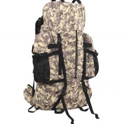 Sac à dos camouflage marron 60L en tissu Oxford - Randonnée & camping pour homme