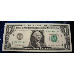 U.S.A billet de 1 one  dollars série 2017  (neuf)