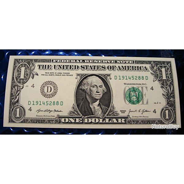 U.S.A billet de 1 one  dollars srie 2021 (neuf)