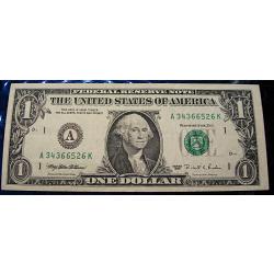 U.S.A billet de 1 one  dollars série 1995 ttb++