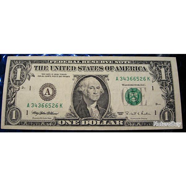 U.S.A billet de 1 one  dollars srie 1995 ttb++