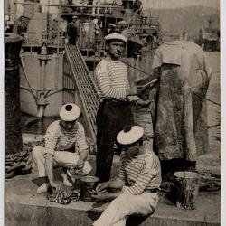 CPA - MARINE DE GUERRE - La Vie du Marin - La Corvee N°3923