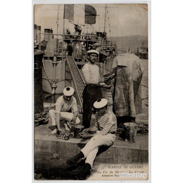CPA - MARINE DE GUERRE - La Vie du Marin - La Corvee N3923