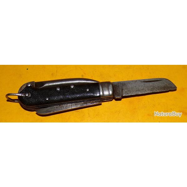 ARMEE ITALIENNE 1941 COUTEAU PLIANT DE POCHE , FABRICATION ITALIENNE , ETAT VOIR PHOTOS . POUR TOU