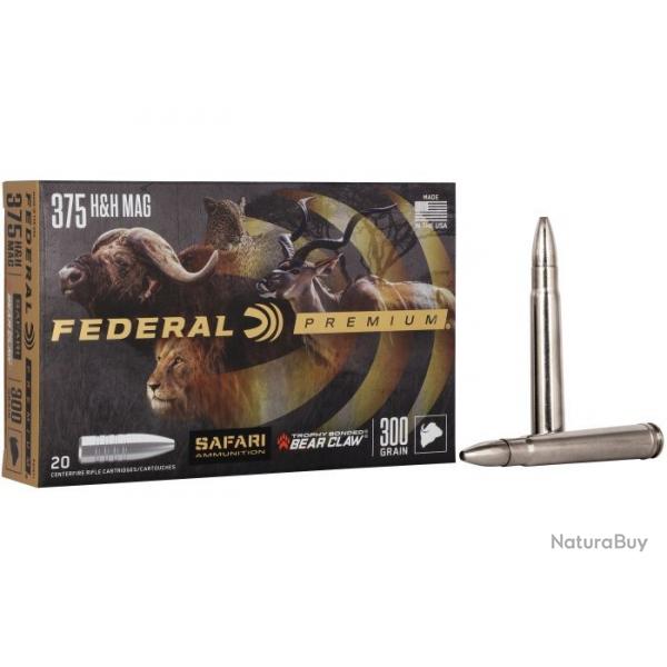 Balle Federal Ogive Trophy Bonded Bear Claw C/375 HH 300 GRAINS