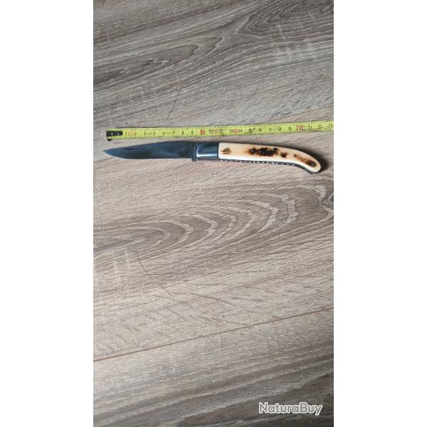 Couteau yatacan basque manche corne flamme
