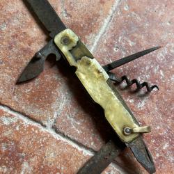 Couteau pliant multifonctions ancien - Pradel