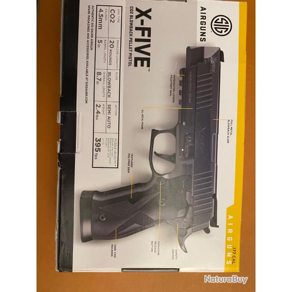 Sig X-Five 4,5mm CO2- neuf jamais servi